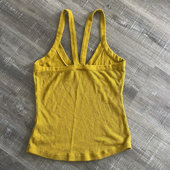 Free People Intimately Ribbed Deep V-Neck Tank Top - Picture 3 of 4